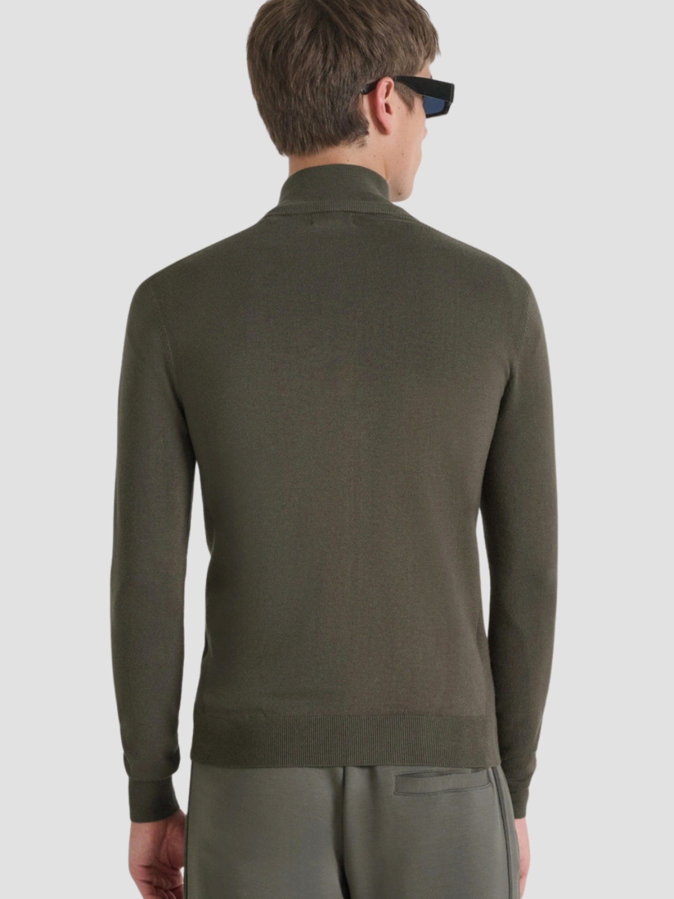 Мужской темно-коричневый кардиган модель MMSW01441.YA500002;4089 Фото