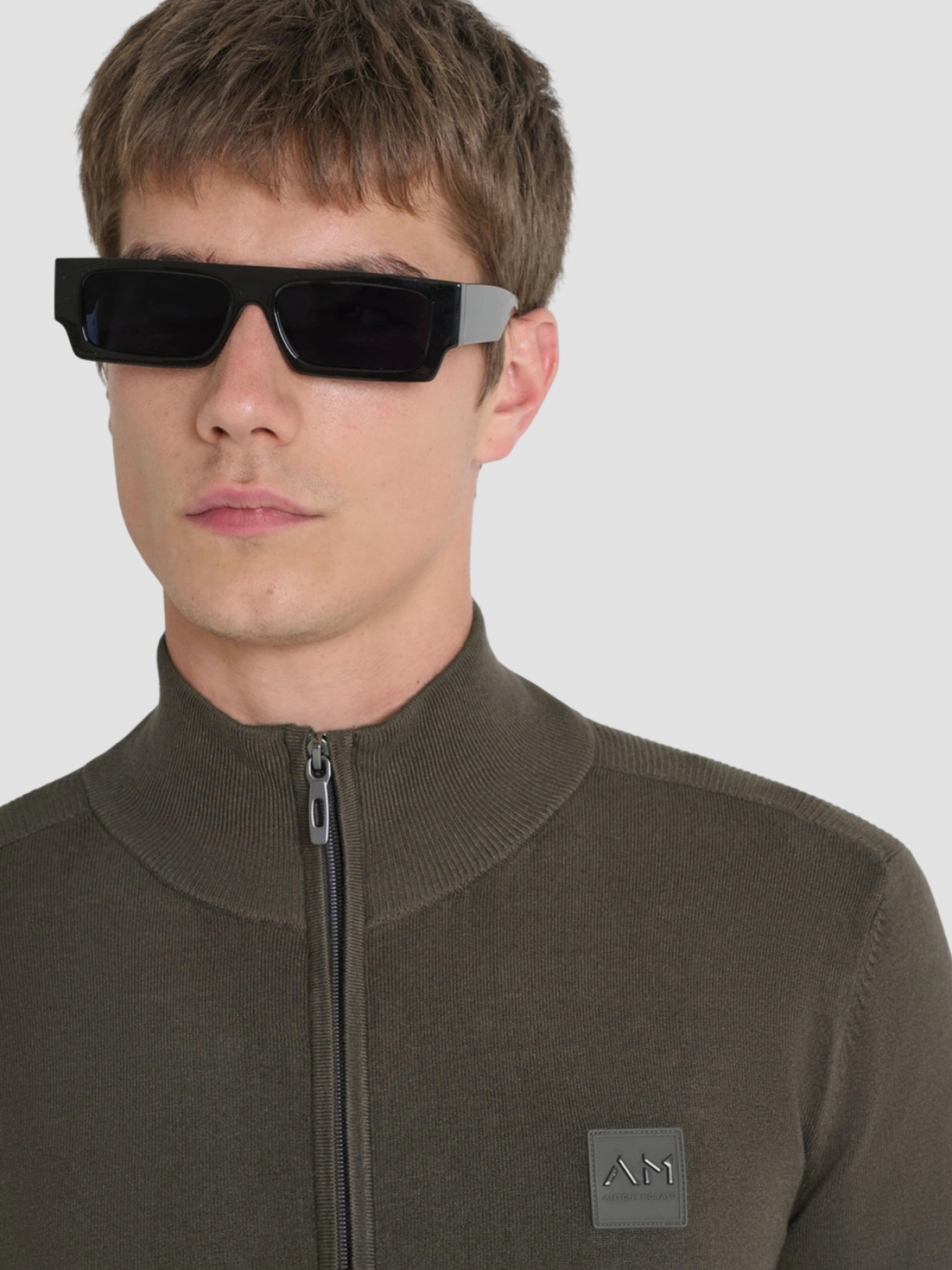 Мужской темно-коричневый кардиган модель MMSW01441.YA500002;4089 Фото