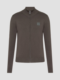 Мужской темно-коричневый кардиган модель MMSW01441.YA500002;4089 Фото