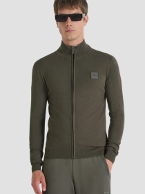 Мужской темно-коричневый кардиган модель MMSW01441.YA500002;4089 Фото