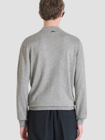 Чоловічий світло-сірий джемпер модель MMSW01523.YA400145;9013 Фото