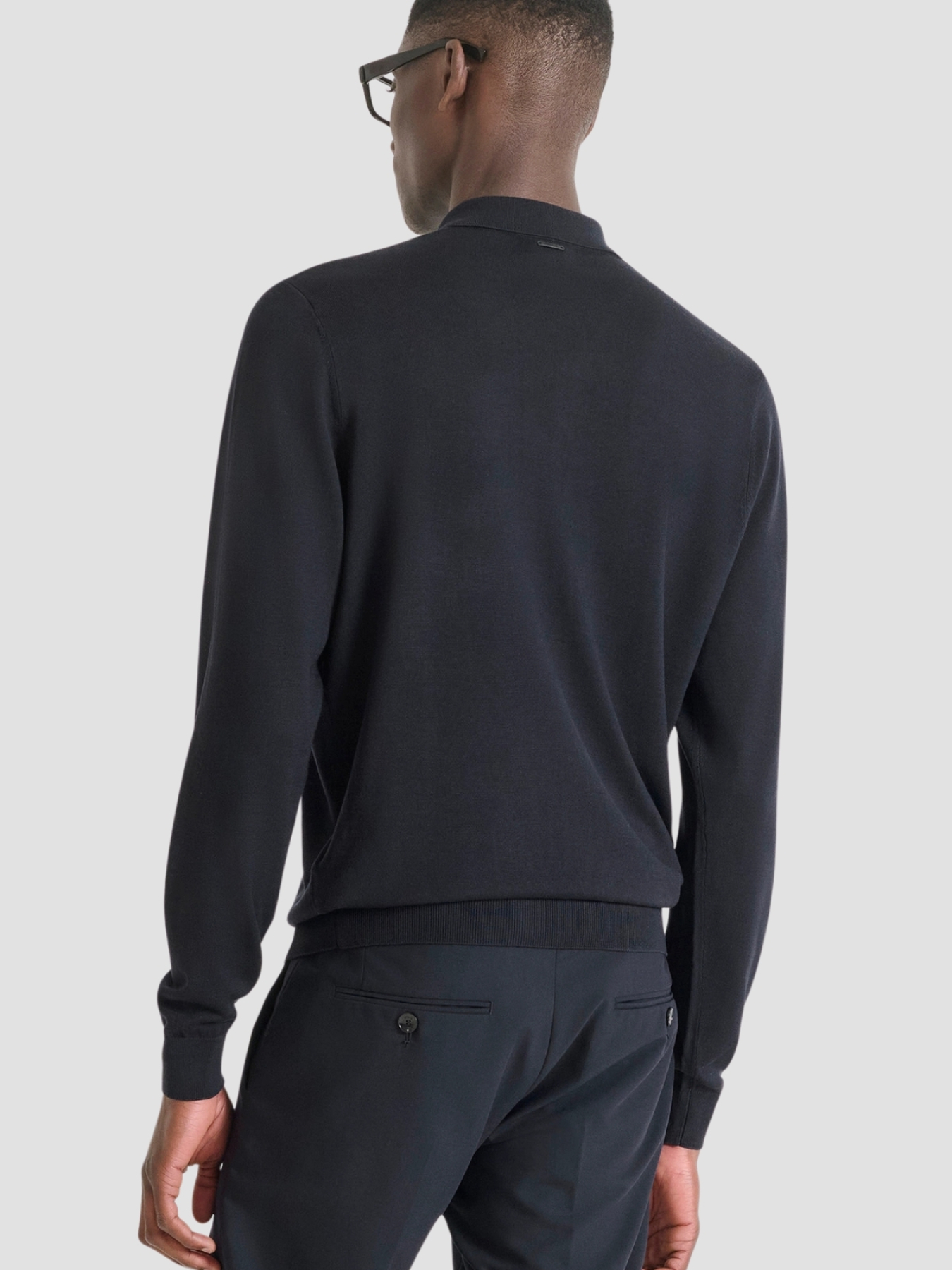 Мужское темно-синее поло модель MMSW01539.YA400145;7073 Фото