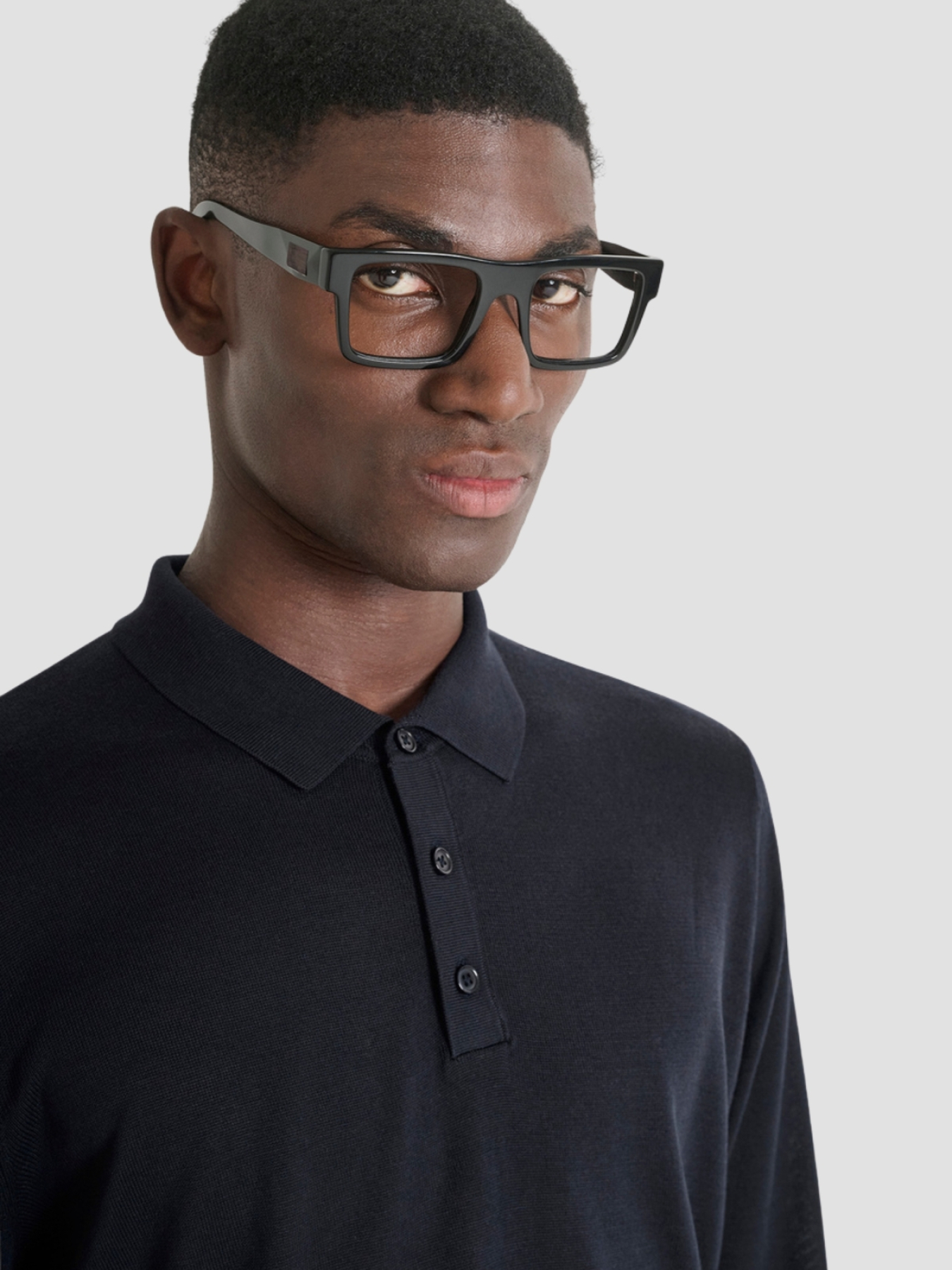 Мужское темно-синее поло модель MMSW01539.YA400145;7073 Фото