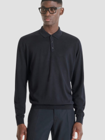 Мужское темно-синее поло модель MMSW01539.YA400145;7073 Фото