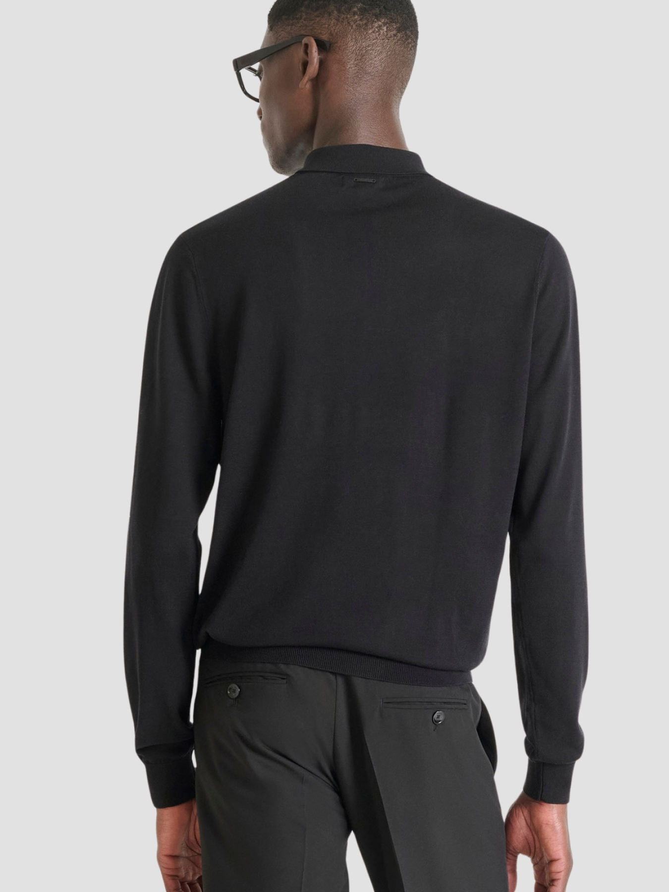 Мужское черное поло модель MMSW01539.YA400145;9000 Фото