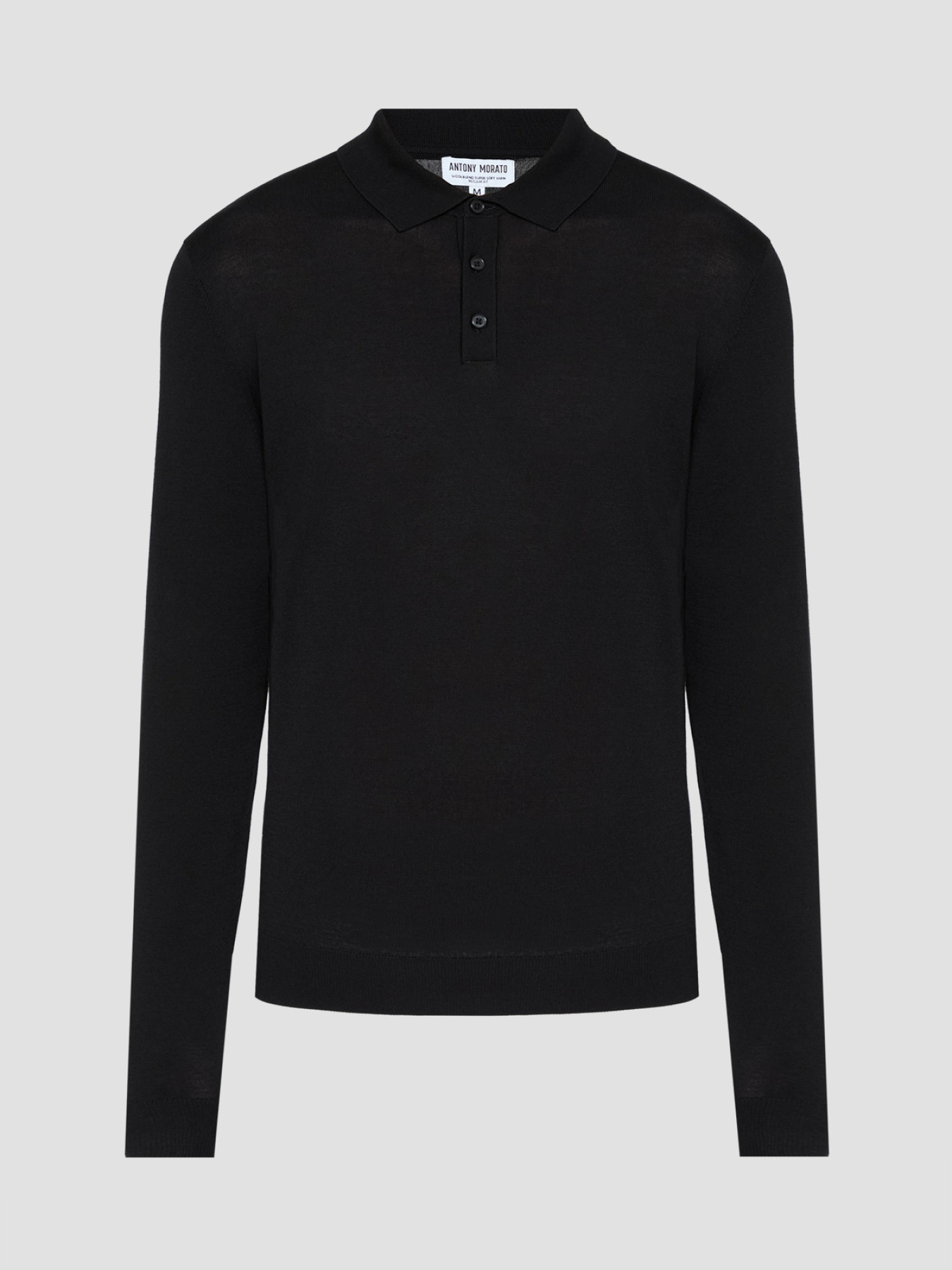 Мужское черное поло модель MMSW01539.YA400145;9000 Фото