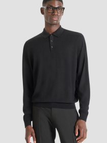 Мужское черное поло модель MMSW01539.YA400145;9000 Фото