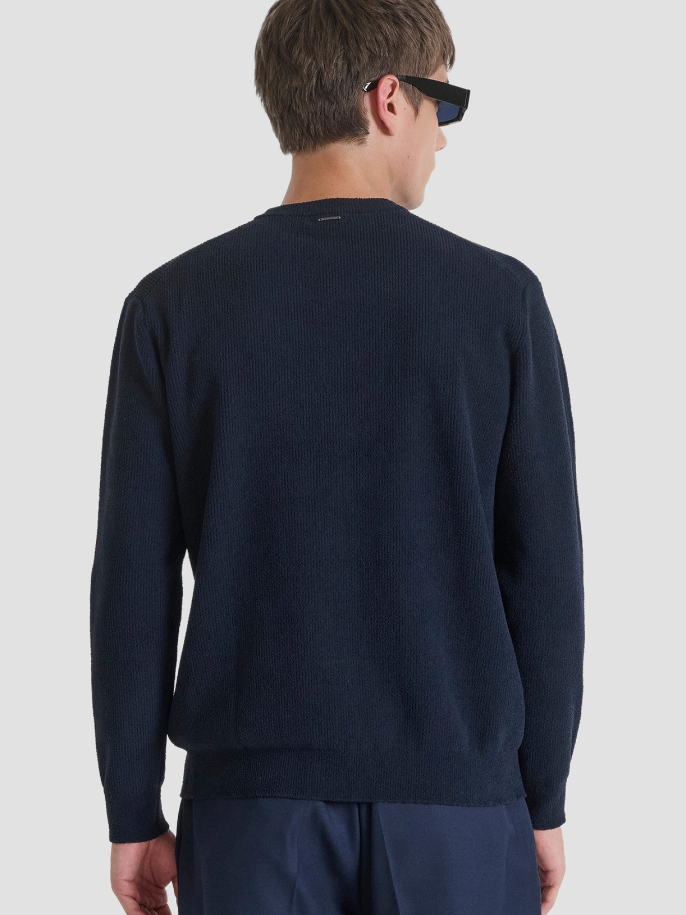 Мужской темно-синий джемпер модель MMSW01558.YA500096;7139 Фото