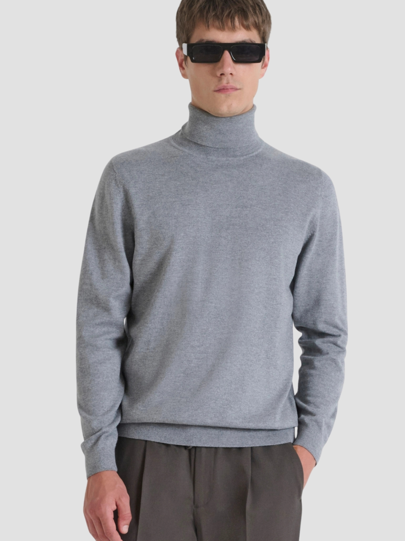 Мужской серый гольф модель MMSW01562.YA200081;9005 Фото