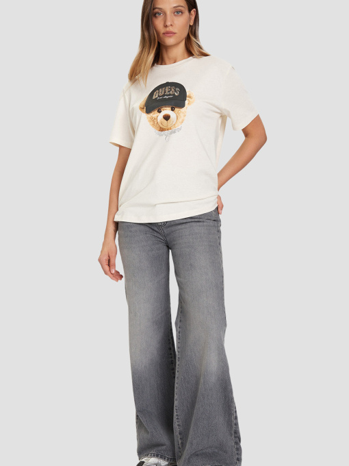 Жіноча біла футболка модель V5BI09.I3Z14;G1O6 Фото