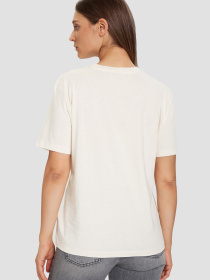 Жіноча біла футболка модель V5BI09.I3Z14;G1O6 Фото