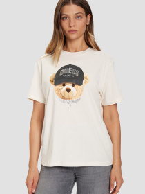 Жіноча біла футболка модель V5BI09.I3Z14;G1O6 Фото