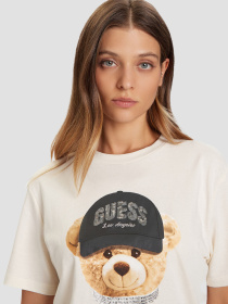 Жіноча біла футболка модель V5BI09.I3Z14;G1O6 Фото