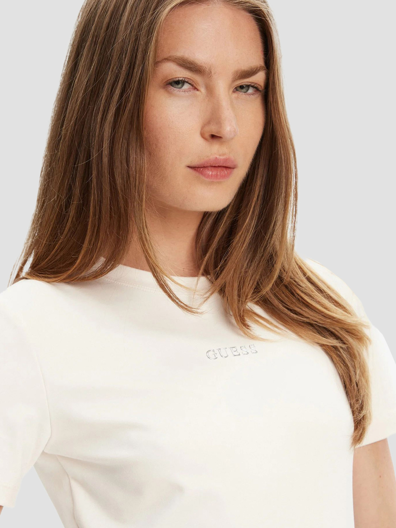 Жіноча біла футболка модель V5RI10.KCD02;G6K5 Фото