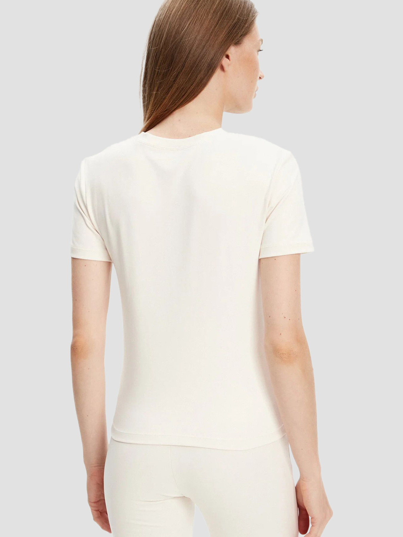 Жіноча біла футболка модель V5RI10.KCD02;G6K5 Фото