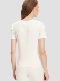 Жіноча біла футболка модель V5RI10.KCD02;G6K5 Фото