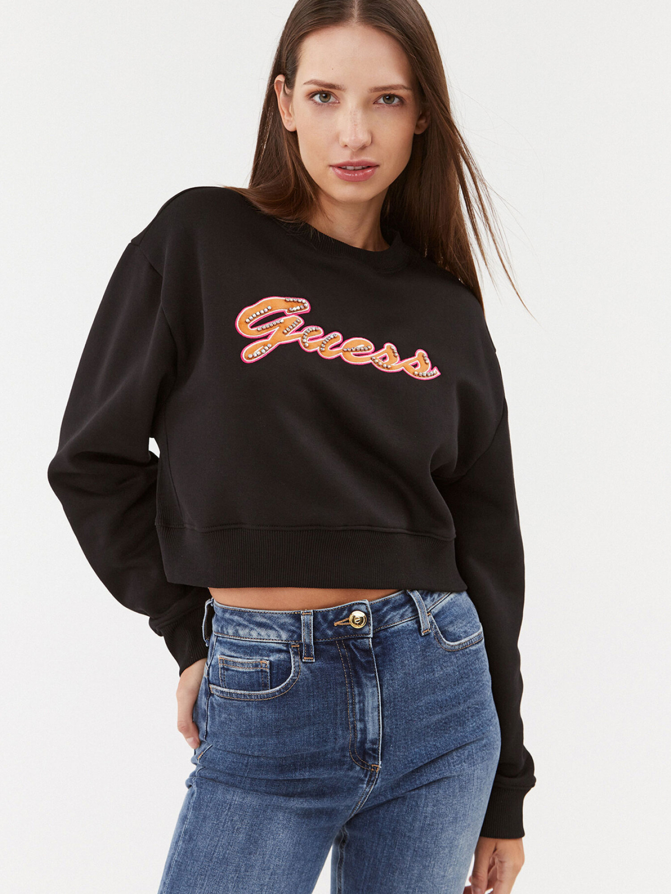 Худи и свитшоты GUESS модель W3BQ13.KB681;JBLK Фото