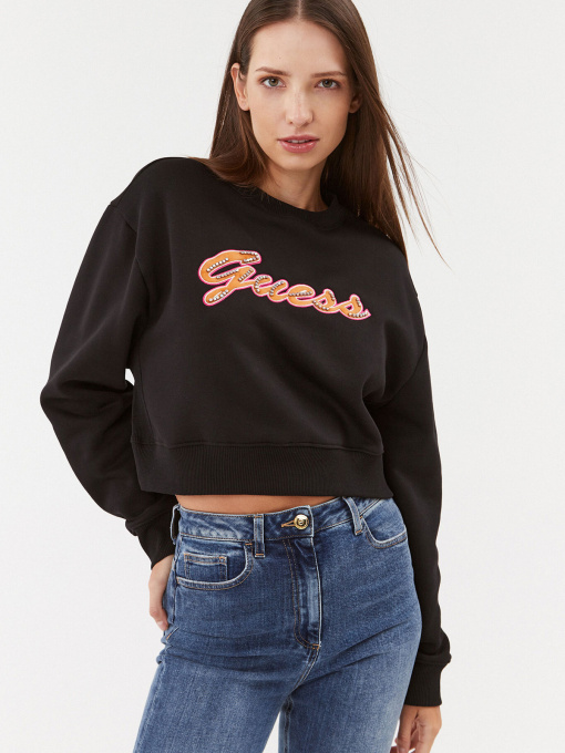 Худи и свитшоты GUESS модель W3BQ13.KB681;JBLK Фото