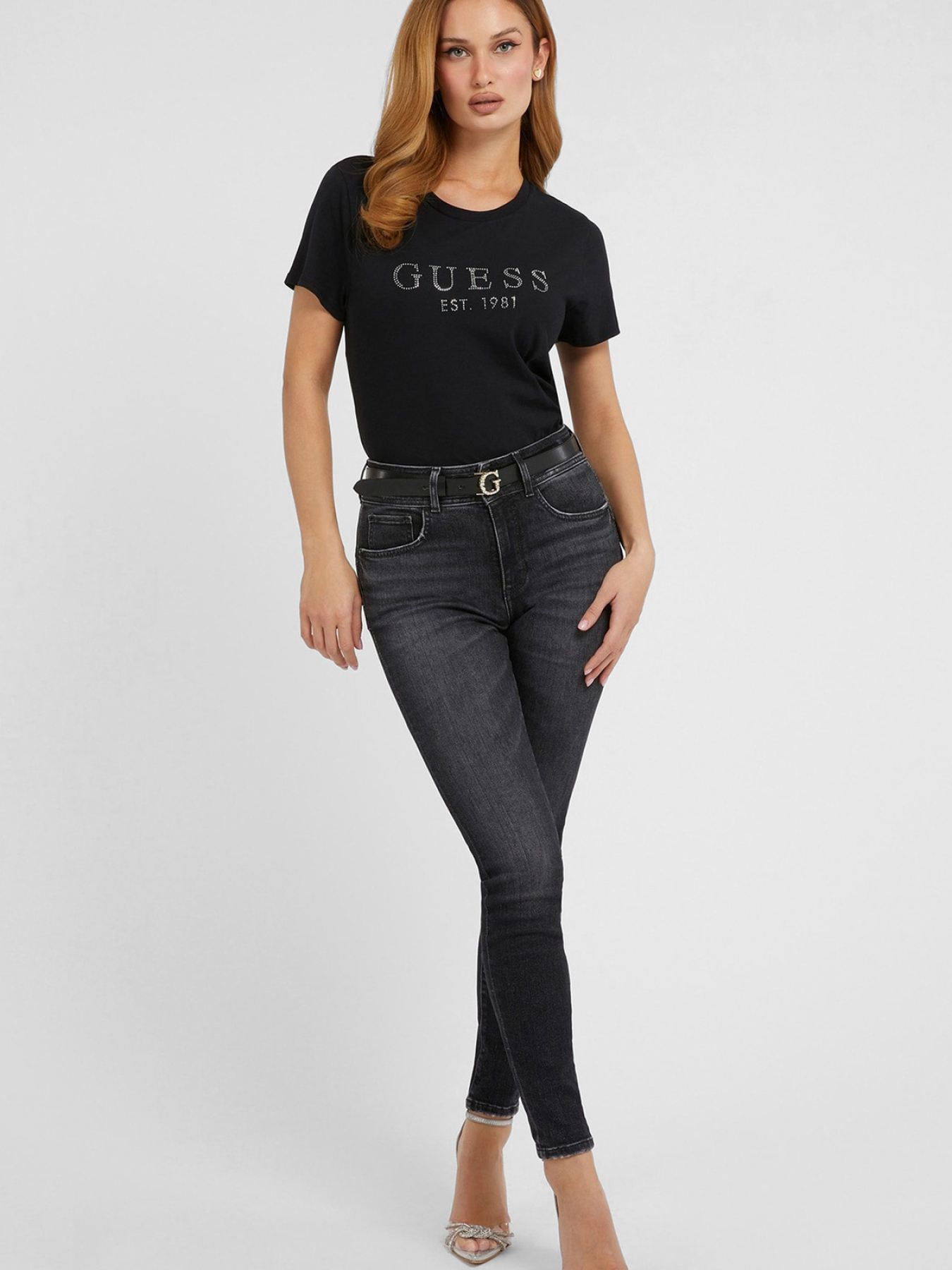 Жіноча чорна футболка модель W3GI76.K8G01;JBLK Фото