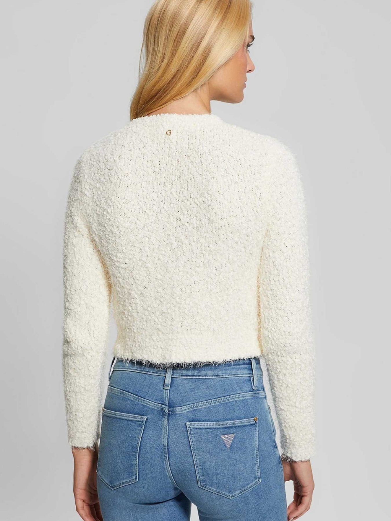 Женский белый кардиган модель W4BR90.Z3JK0;G047 Фото