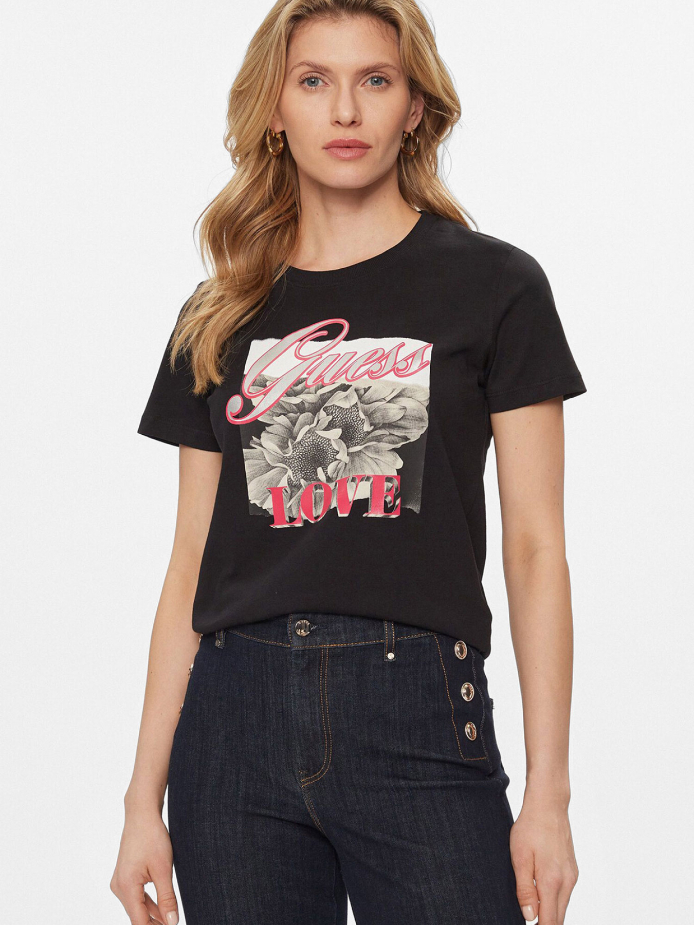 Футболка GUESS модель W4GI17.I3Z14;JBLK Футболка GUESS модель W4GI17.I3Z14;JBLK Фото