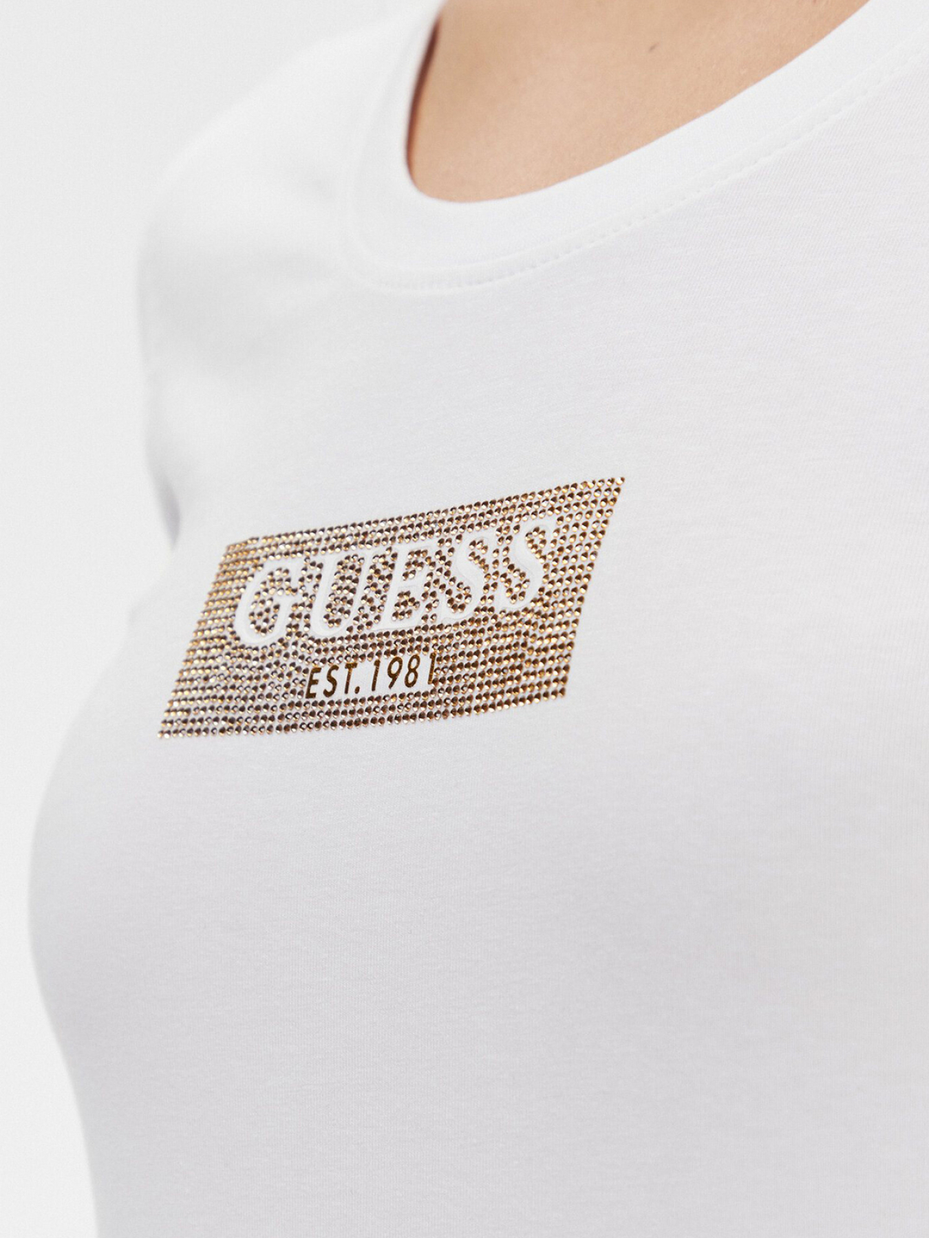 Жіноча біла футболка модель W4RI33.J1314;G011 Фото