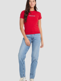 Жіноча червона футболка модель W4YI03.J1314;G585 Фото