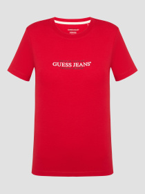 Жіноча червона футболка модель W4YI03.J1314;G585 Фото