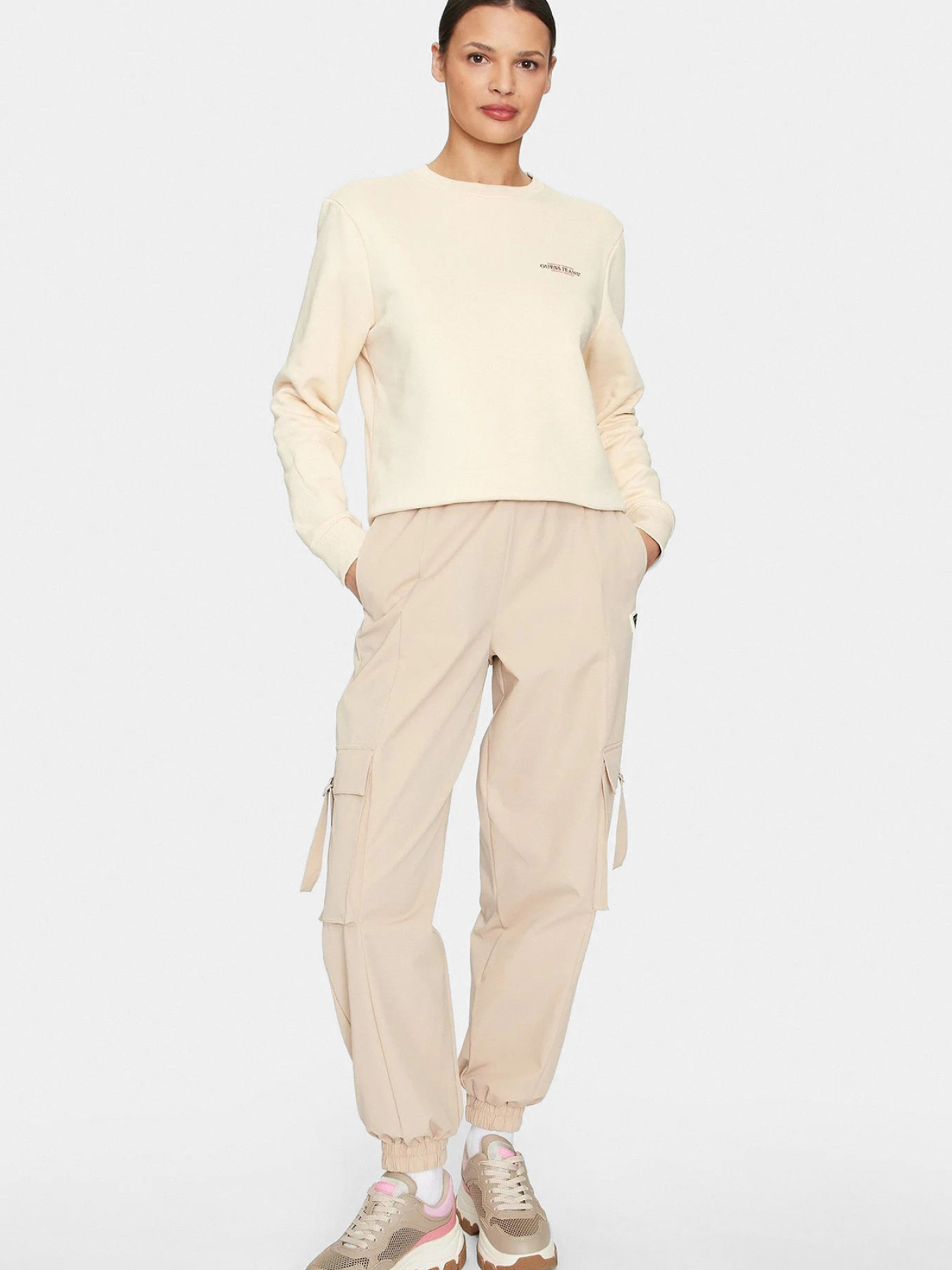 Женский белый свитшот модель W4YQ07.KC811;G1W7 Фото