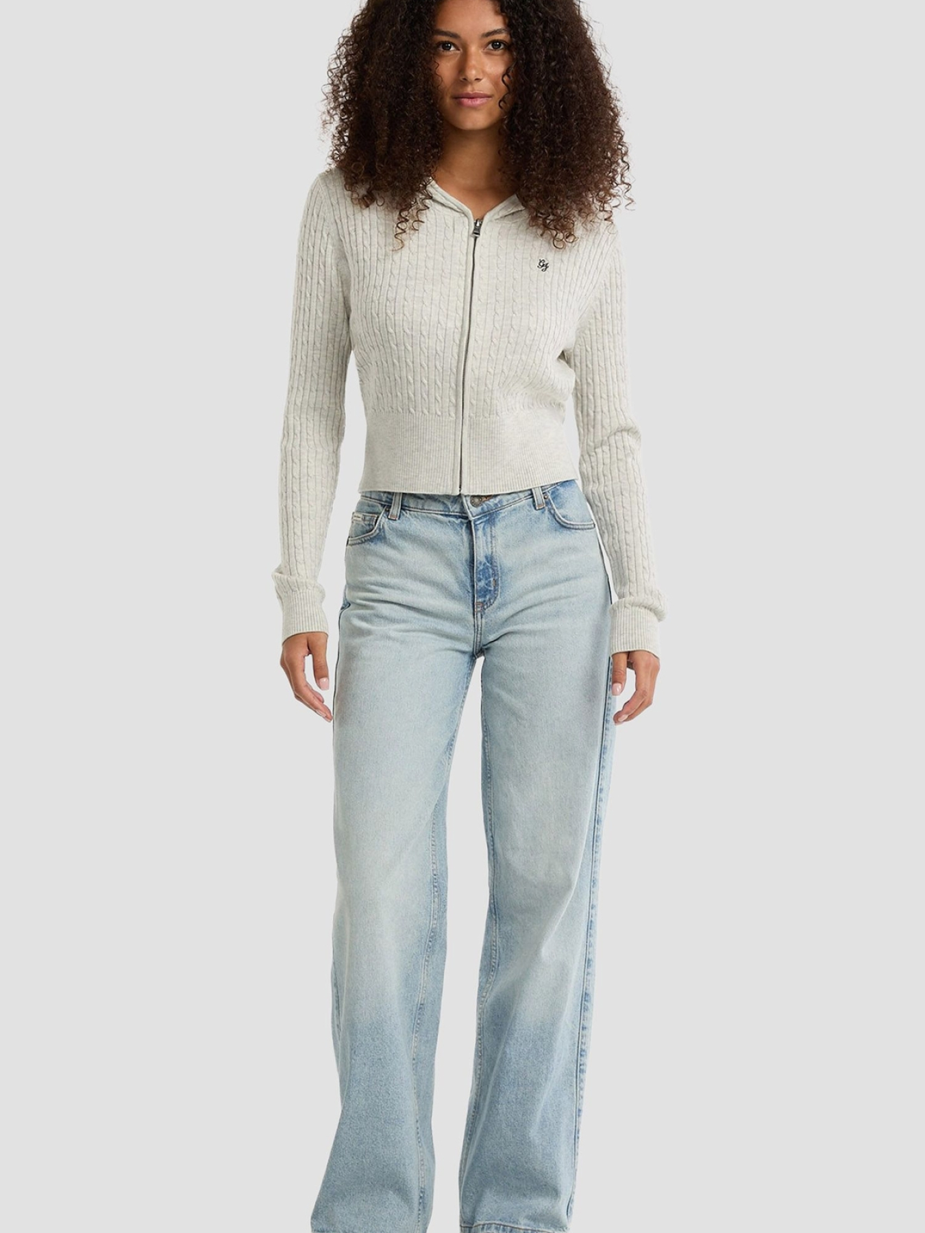 Жіноче світло-сіре худі модель W5BR04.Z3HO2;H90K Фото