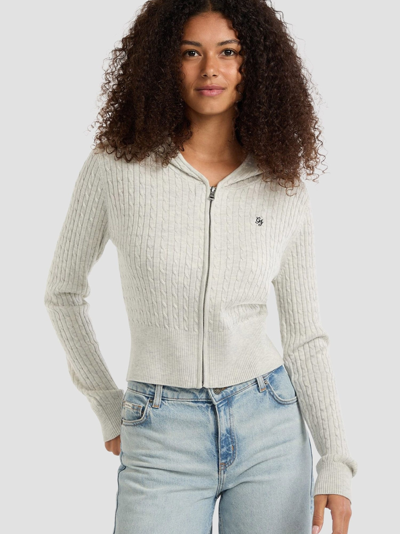 Жіноче світло-сіре худі модель W5BR04.Z3HO2;H90K Фото