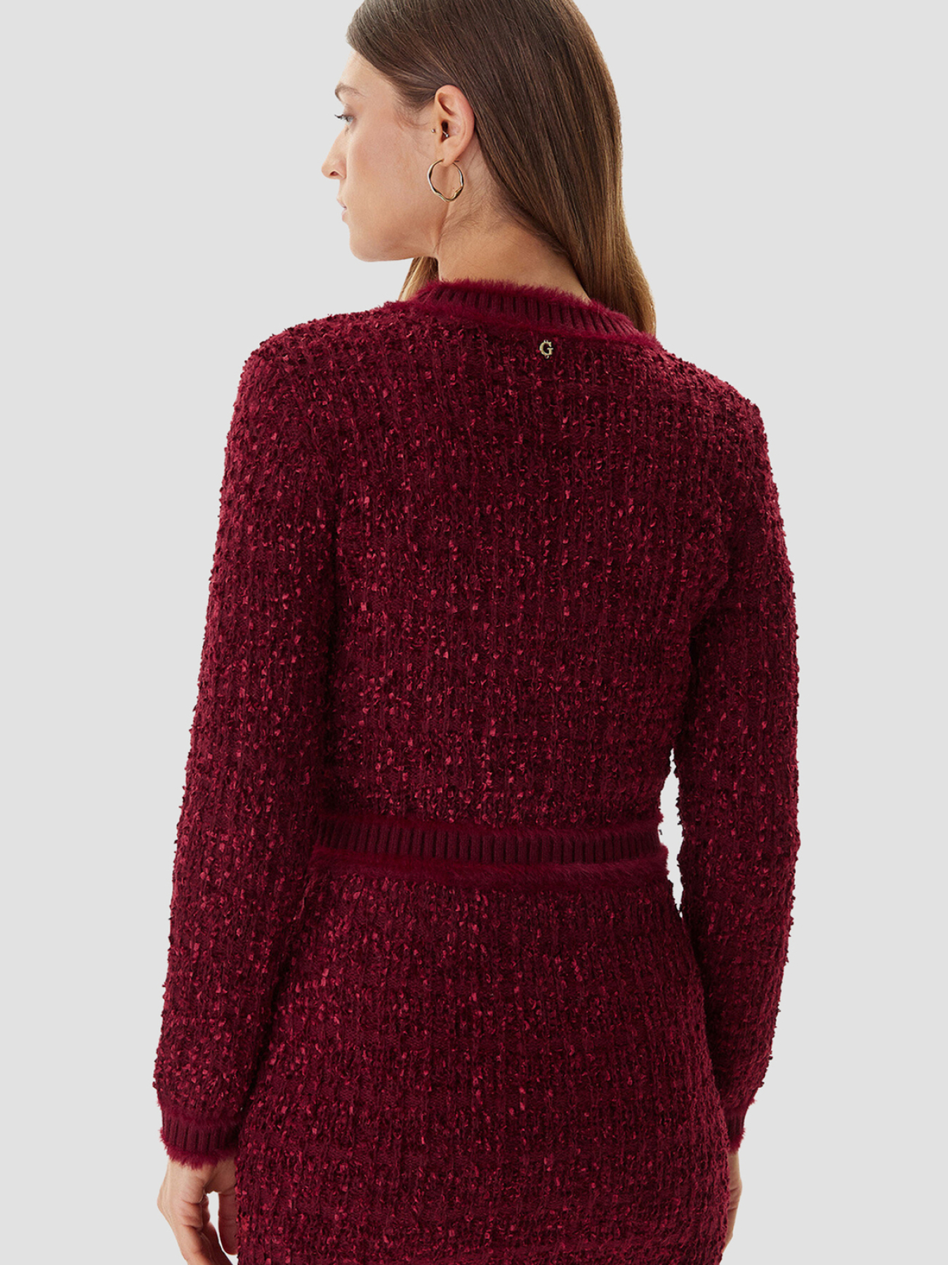 Женский красный кардиган модель W5BR0E.Z4090;F57F Фото