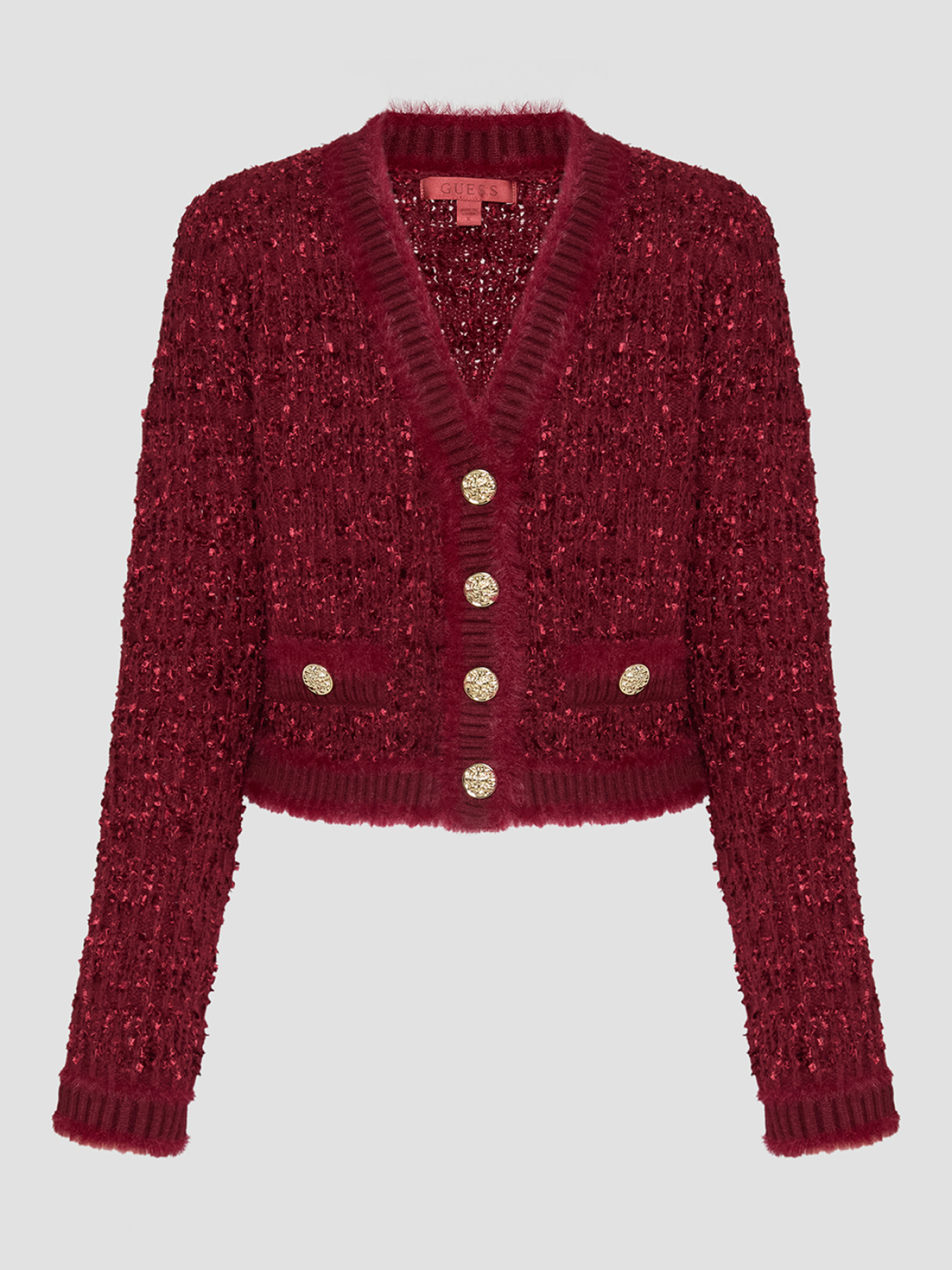 Женский красный кардиган модель W5BR0E.Z4090;F57F Фото