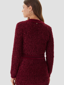 Женский красный кардиган модель W5BR0E.Z4090;F57F Фото