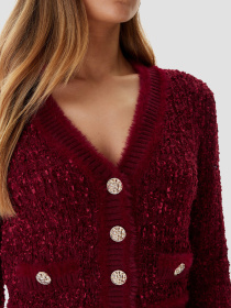 Женский красный кардиган модель W5BR0E.Z4090;F57F Фото