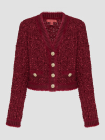 Женский красный кардиган модель W5BR0E.Z4090;F57F Фото