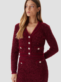 Женский красный кардиган модель W5BR0E.Z4090;F57F Фото