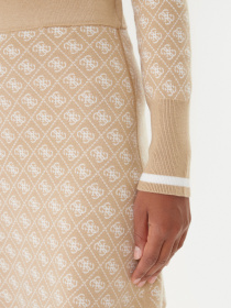 Жіночий бежевий гольф з візерунком модель W5BR24.Z3JD2;FNI4 Фото