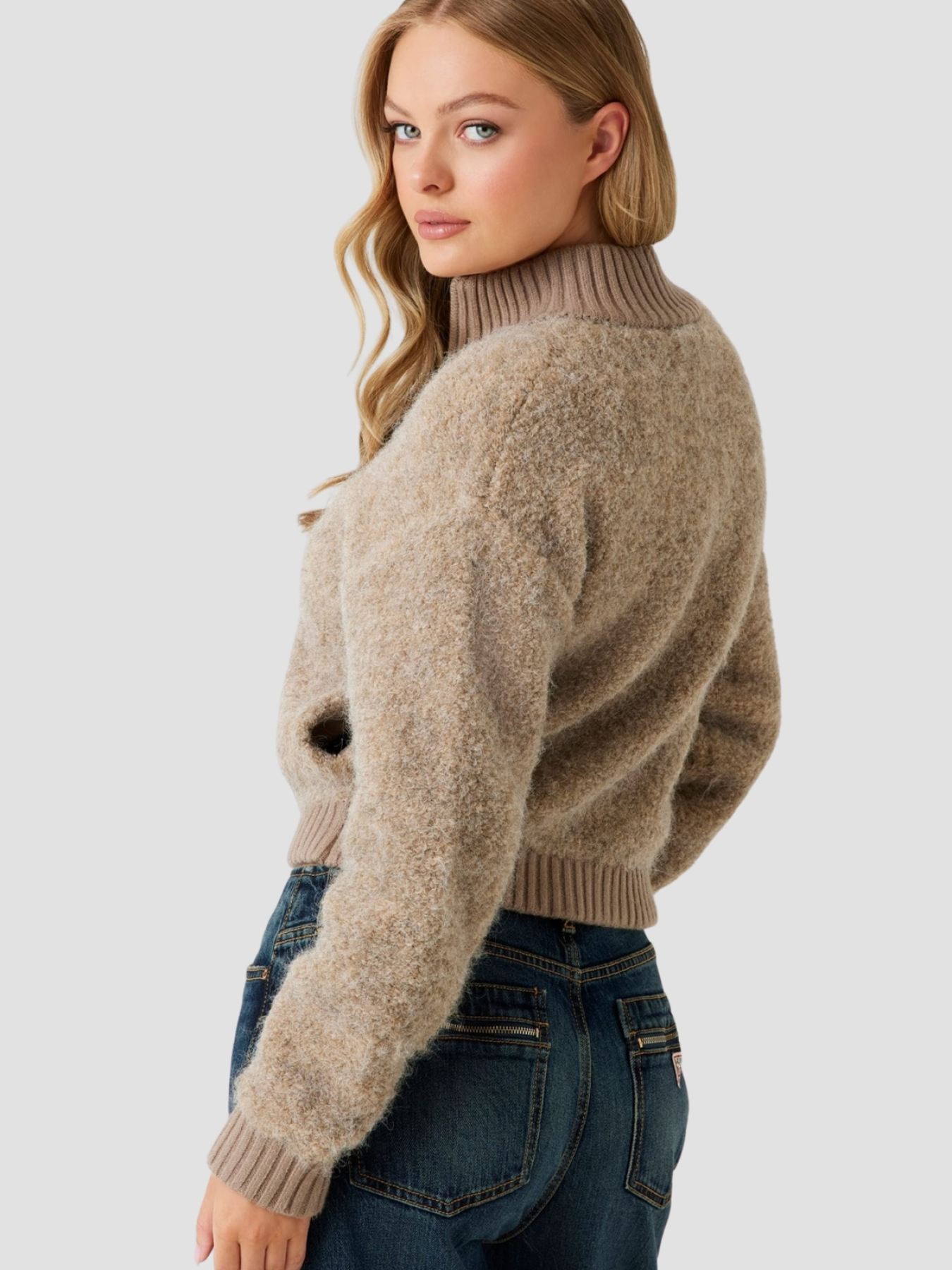 Женский бежевый кардиган модель W5BR56.Z0702;F1AX Фото