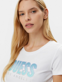 Жіноча біла футболка модель W5GI14.J1314;G011 Фото