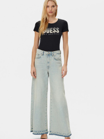 Женская черная футболка модель W5GI14.J1314;JBLK Фото