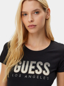 Женская черная футболка модель W5GI14.J1314;JBLK Фото