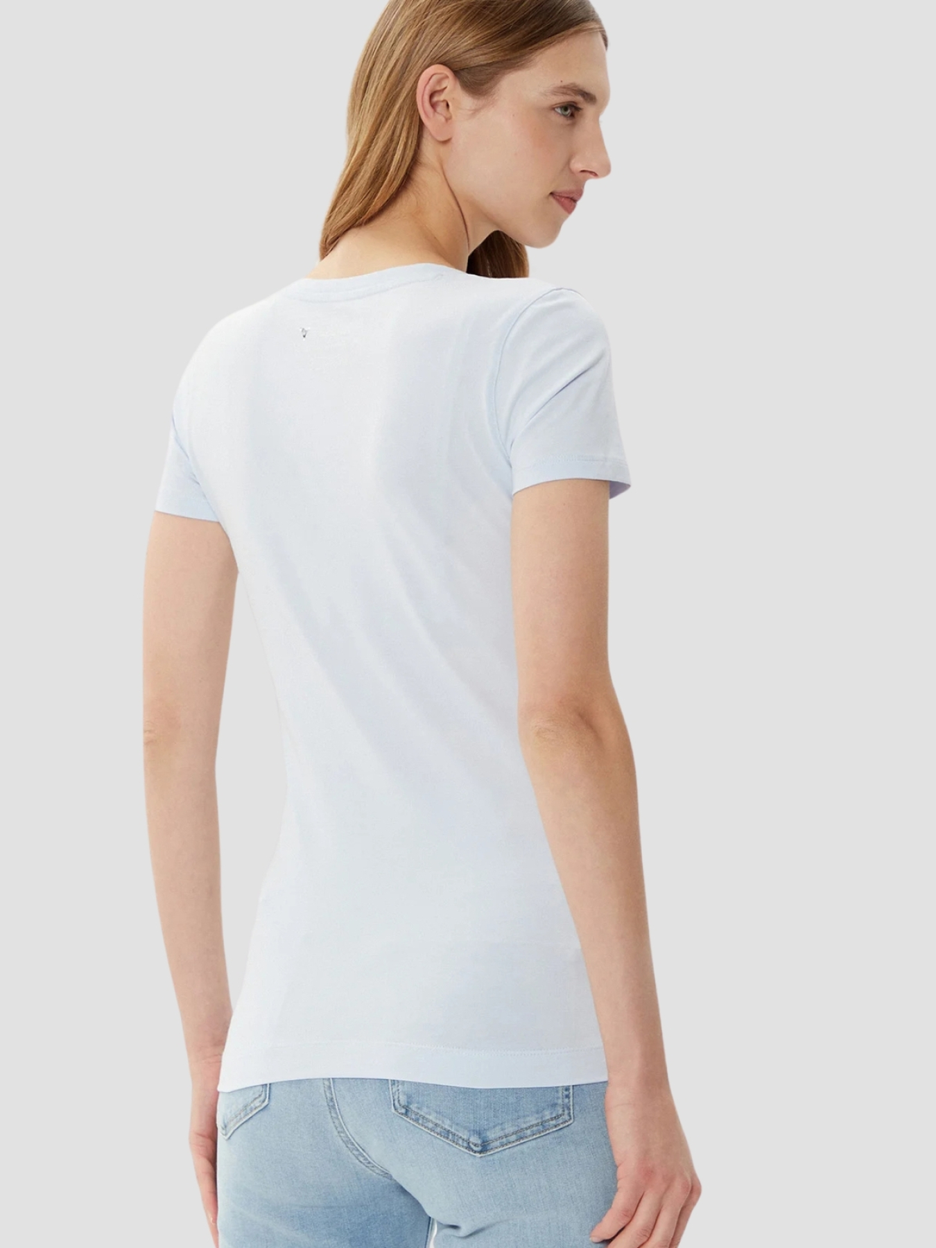 Жіноча блакитна футболка модель W5RI00.J1314;G7S1 Фото