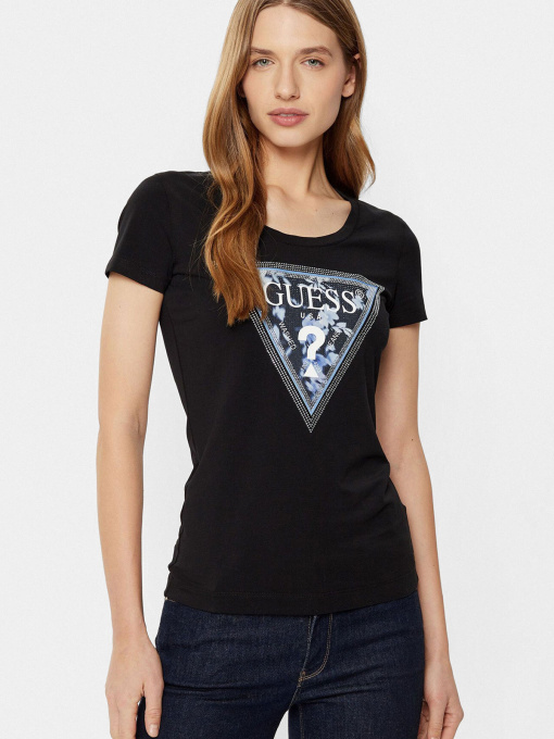 Женская черная футболка модель W5RI00.J1314;JBLK Фото