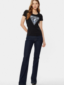 Женская черная футболка модель W5RI00.J1314;JBLK Фото