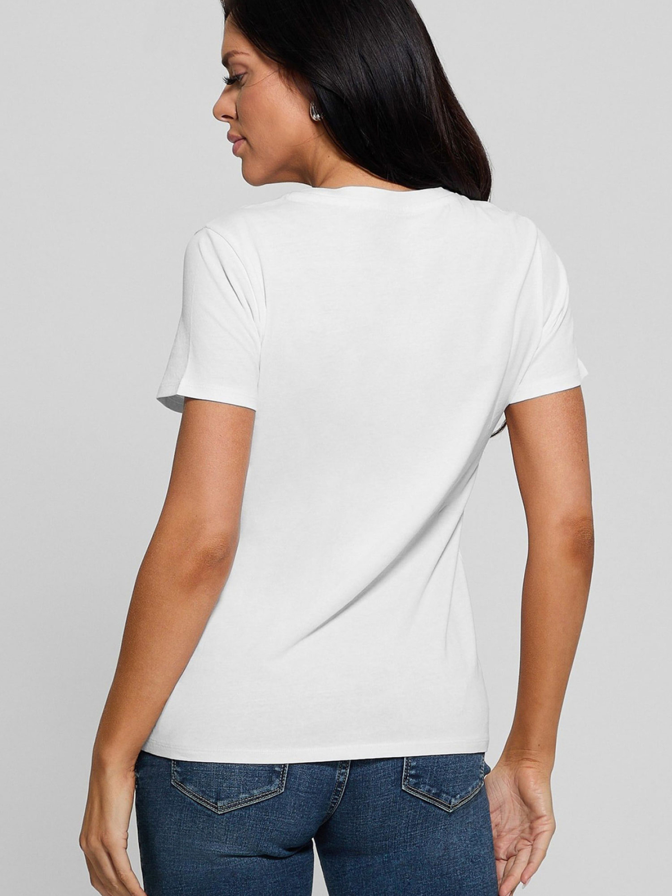Женская белая футболка модель W5RI08.K9RM1;G011 Фото