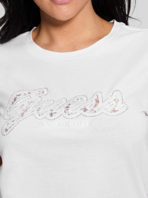 Женская белая футболка модель W5RI08.K9RM1;G011 Фото