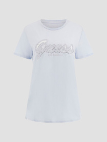 Женская белая футболка модель W5RI08.K9RM1;G011 Фото