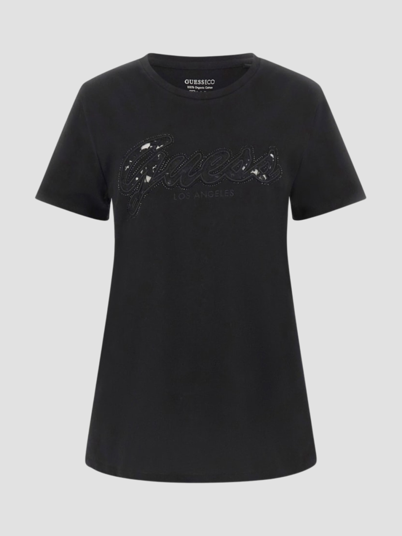 Женская черная футболка модель W5RI08.K9RM1;JBLK Фото