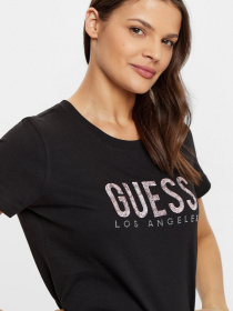 Жіноча чорна футболка модель W5RI19.I3Z14;JBLK Фото